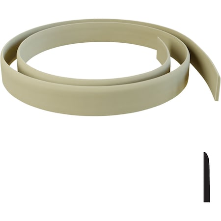 Ekena Millwork WM710 - 4 1/4"H x 9/16"D x 144"L Baseboard Flexible Moulding BBDFWM710X144